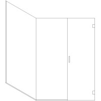 Door and Inline Notched Panel with Return