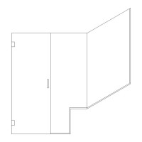 Door and Inline Notched Panel with Return